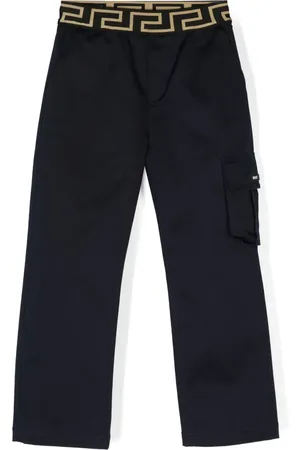 VERSACE Broek met Greca logoband