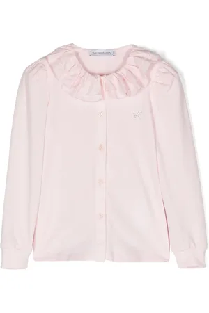 MONNALISA Katoenen shirt met monogram van stras