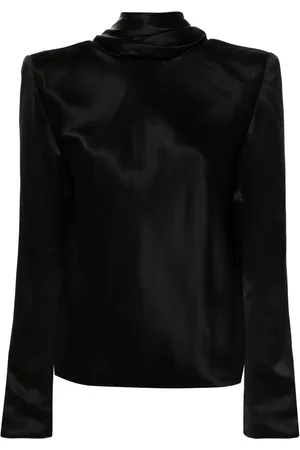 Saint Laurent Gedrapeerde blouse