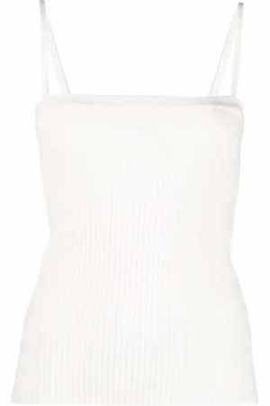 Courrèges Tanktop met geborduurd logo