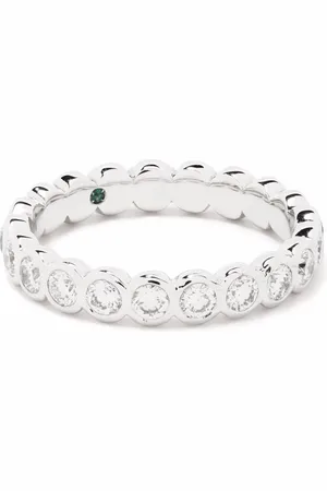 COURBET 18kt gerecycled witgouden Origine ring met in laboratorium gekweekte diamant