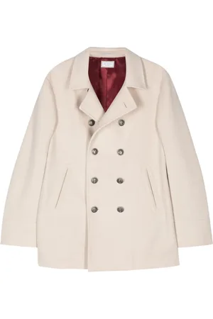 Brunello Cucinelli Kasjmier jack met dubbele rij knopen