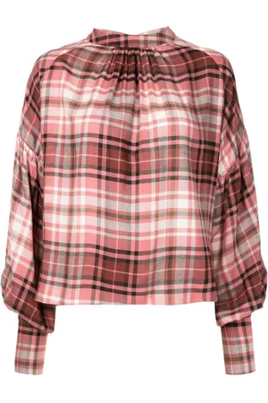 Olympiah Geruite blouse
