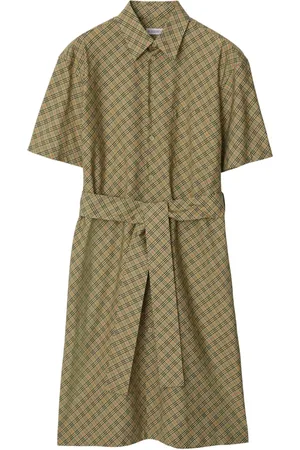 Burberry Geruite katoenen blousejurk