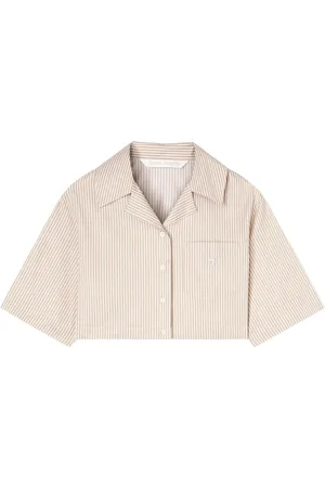 Palm Angels Cropped blouse met logo