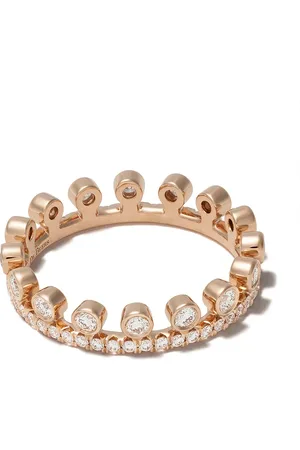 De Beers 18kt roségouden Dewdrop ring met diamant