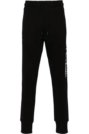 VERSACE Katoenen trainingsbroek met logopatch