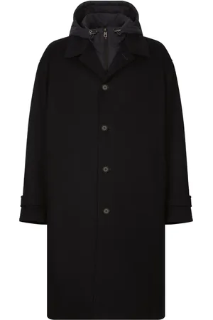 Dolce & Gabbana Jas met enkele rij knopen en capuchon