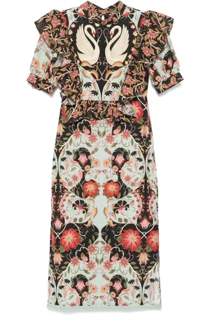 Farm Rio Flowing Beauty midi