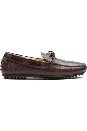 CAR SHOE Leren loafers met strikdetail