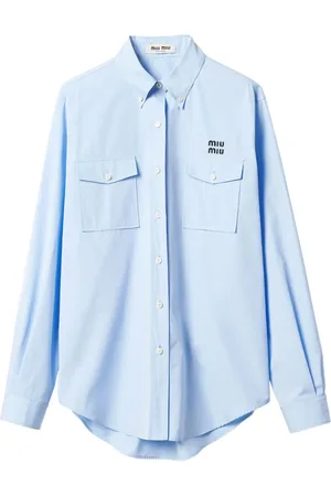 Miu Miu Blouse met geborduurd logo