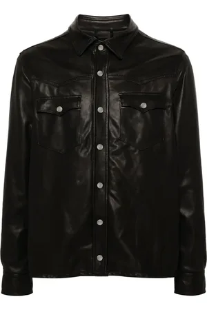GIORGIO BRATO Leren shirtjack