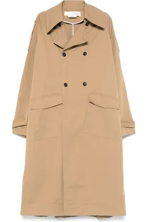 ISABEL BENENATO Trenchcoat met verborgen sluiting