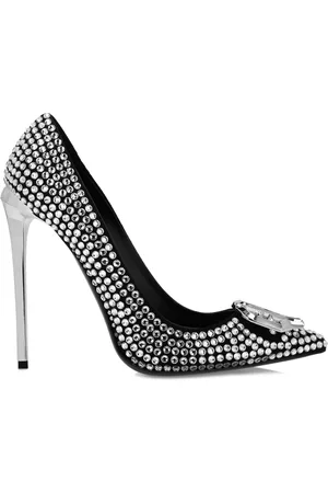 Philipp Plein 120 mm pumps verfraaid met stras