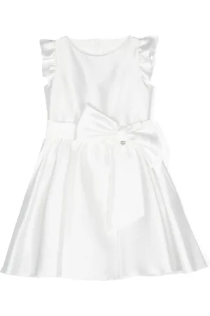 Amaya Twill jurk met oversized strik