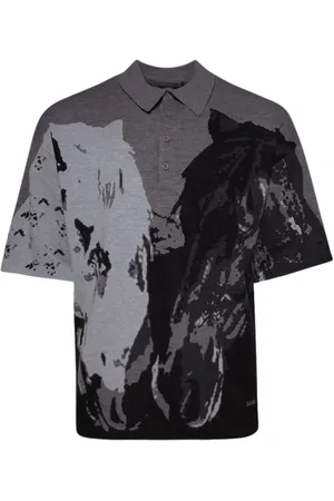 Nahmias Horse Knit poloshirt