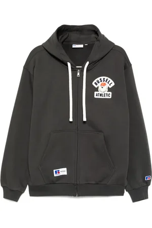 Chocoolate Hoodie met logopatch en rits