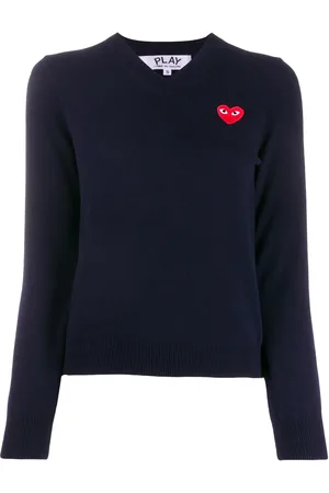 Comme des Garçons Trui met geborduurd hart
