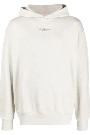 Drôle de Monsieur Hoodie met tekst
