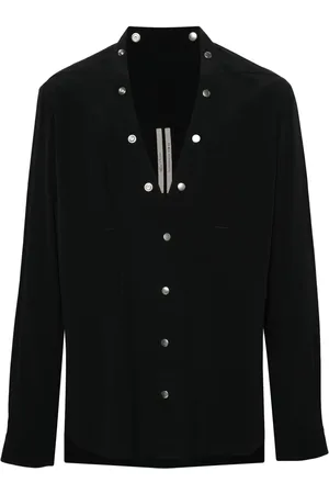 Rick Owens Crêpe blouse met drukknopen