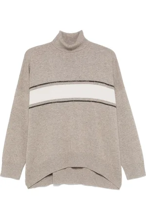 Brunello Cucinelli Trui met streepdetail