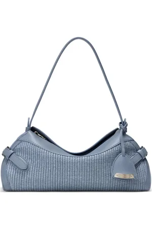Ralph Lauren Kleine Raffia schoudertas
