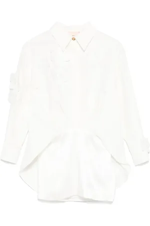 Elisabetta Franchi Blousejurk met bloemapplicatie