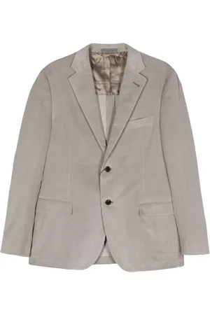 corneliani Ribfluwelen blazer met enkele rij knopen