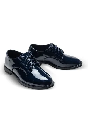 M. Moustache Oxford schoenen met gelakte afwerking