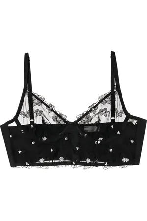 FLEUR DU MAL Lange bralette met borduurwerk