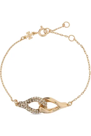 Tory Burch Armband met in elkaar grijpend vorkbeen