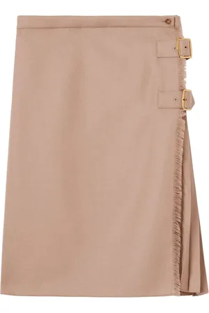 Burberry Kilt met geplooide vlakken