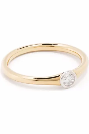 COURBET 18kt gerecycled geelgouden Origine ring met in laboratorium gekweekte diamant