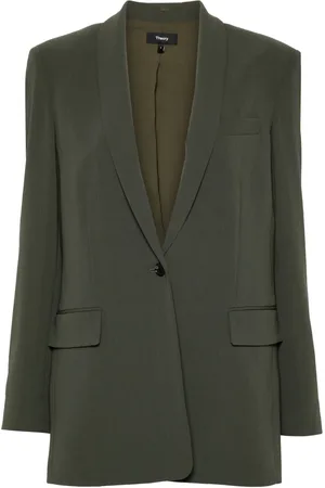 THEORY Admiral gestreepte crêpe blazer