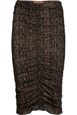 Missoni Gesmockte tulen midi