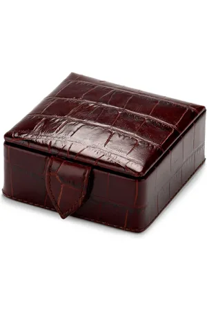 ASPINAL OF LONDON Box met krokodillenleer