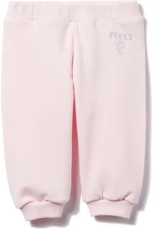 PUCCI Junior Katoenen trainingsbroek met logoprint