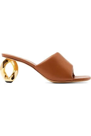J.W.Anderson 80 mm leren sandalen met kettinghak
