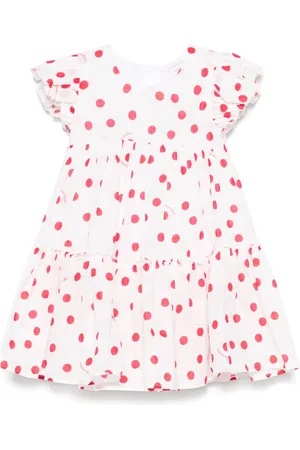 MONNALISA Mousseline jurk met stippen