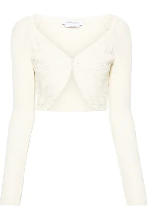 BLUMARINE Cropped vest met borduurwerk