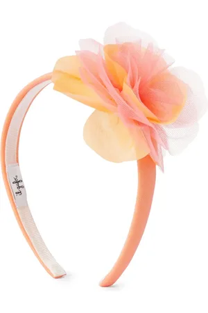 Il gufo Haarband met bloemenpatch