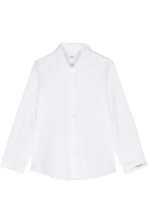 Il gufo Popeline shirt geborduurd logo