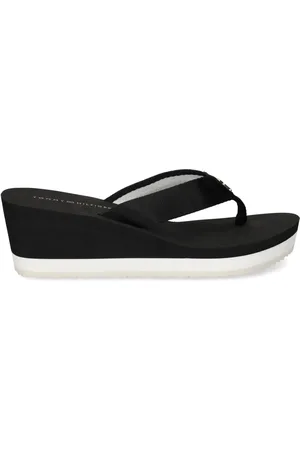 Tommy Hilfiger Teenslippers met logoplakkaat