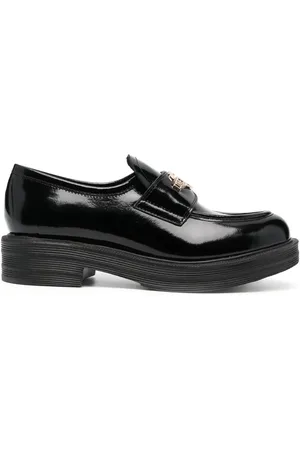 Moschino Loafers met logoplakkaat