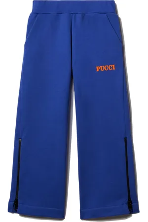 PUCCI Junior Katoenen trainingsbroek met logoprint