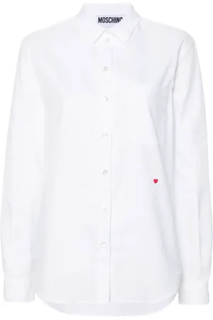 Moschino Blouse met geborduurd hart