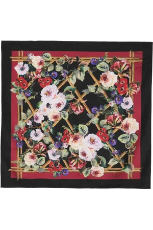 Dolce & Gabbana Zijden sjaal met bloemenprint