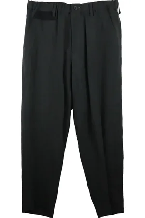 YOHJI YAMAMOTO Linnen broek met toelopende pijpen