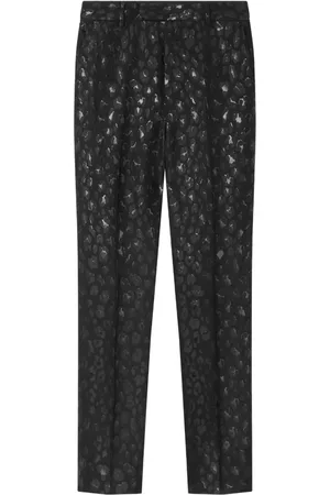 VERSACE Broek met luipaardprint