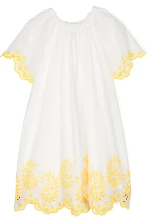 ZIMMERMANN Junie katoenen jurk met geborduurde bloemen